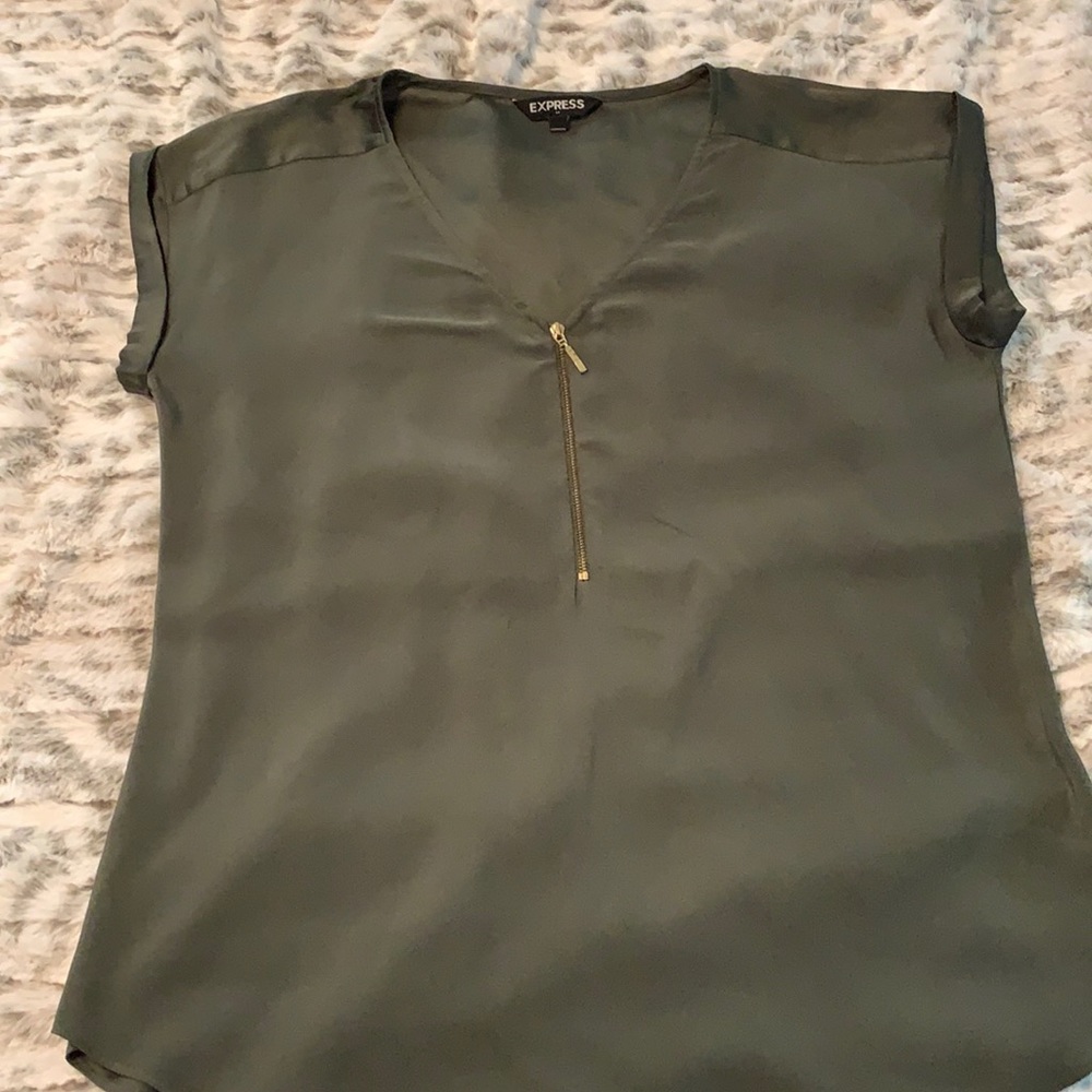 Express green blouse